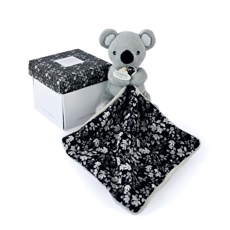  - bohaime - plush with comforter koala black white  